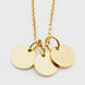 Eliana Necklace — round medallion engraved