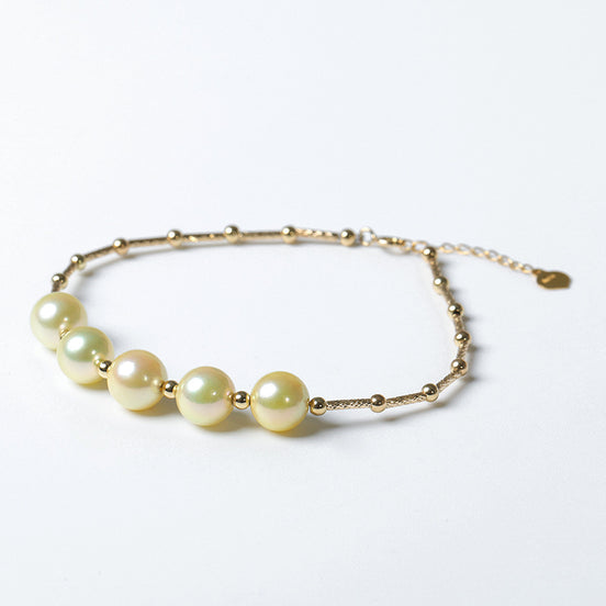 Katherine Bracelet - Seawater pearls and 18k Real Gold