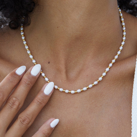 Serena Necklace - Natural Freshwater Pearl Necklace