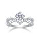 The Crown Ring  - Engagemet Ring with Moissanite Stones