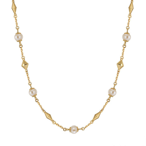 Maisie Necklace - Natural Freshwater Baroque Pearls