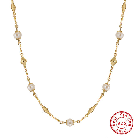 Maisie Necklace - Natural Freshwater Baroque Pearls
