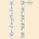 Sienna Earrings - Pear-shaped Moissanite stones