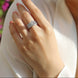 Three Rings Set - 2carat Moissanite central stone