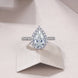 Diana Pear-Shaped Engagement Ring: Moissanite & S925 Band