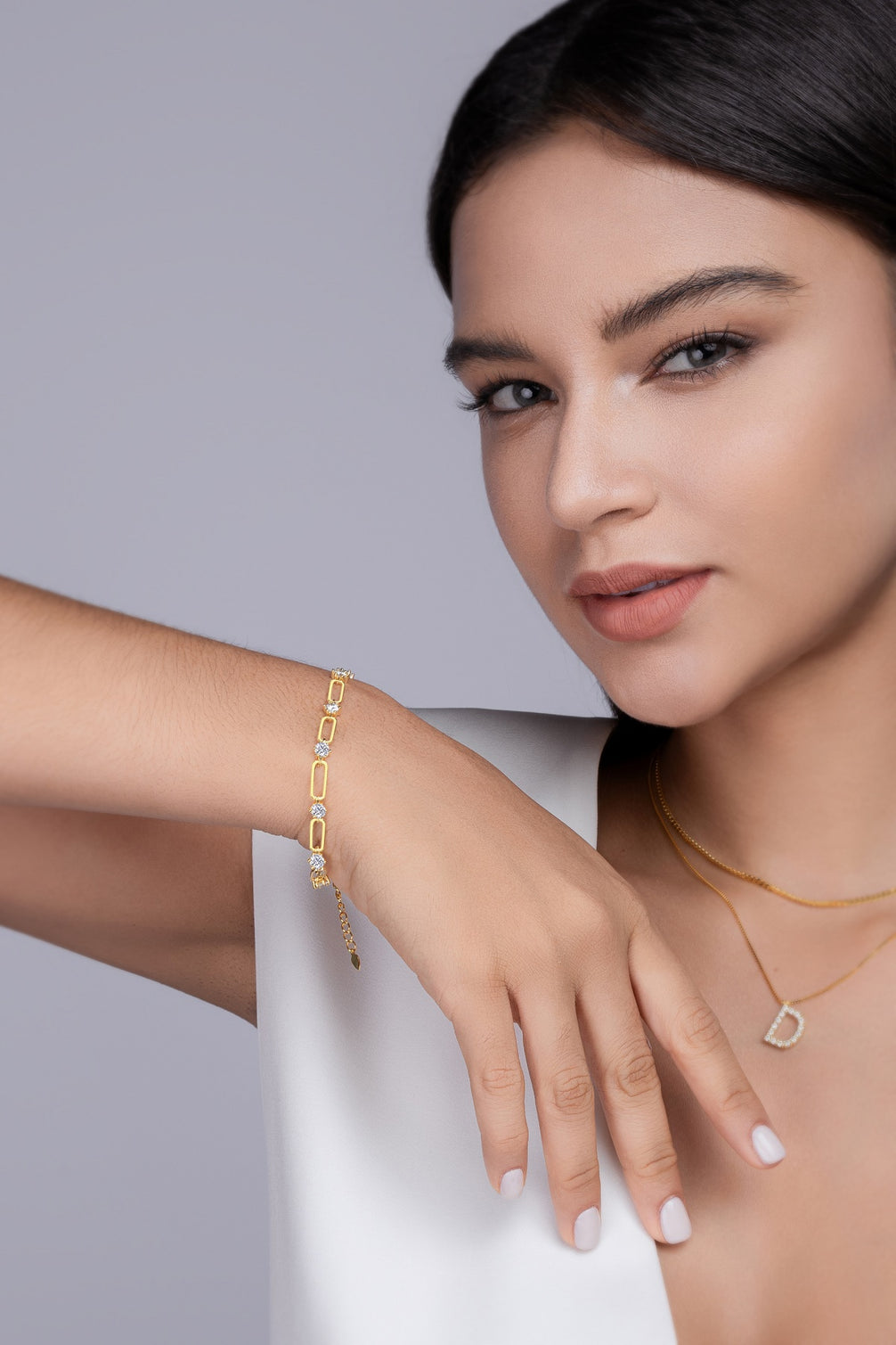 Lunne Bracelet - Set With 0.3 Carat Moissanite Stones