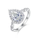 Diana Pear-Shaped Engagement Ring: Moissanite & S925 Band