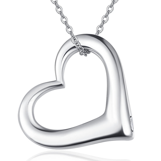 Love Heart Necklace Urn (925 Silver)