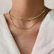 Aurelia Necklace — double Stainless steel chain