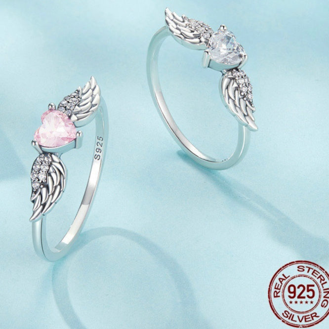 Anillo de alas (plata S925)