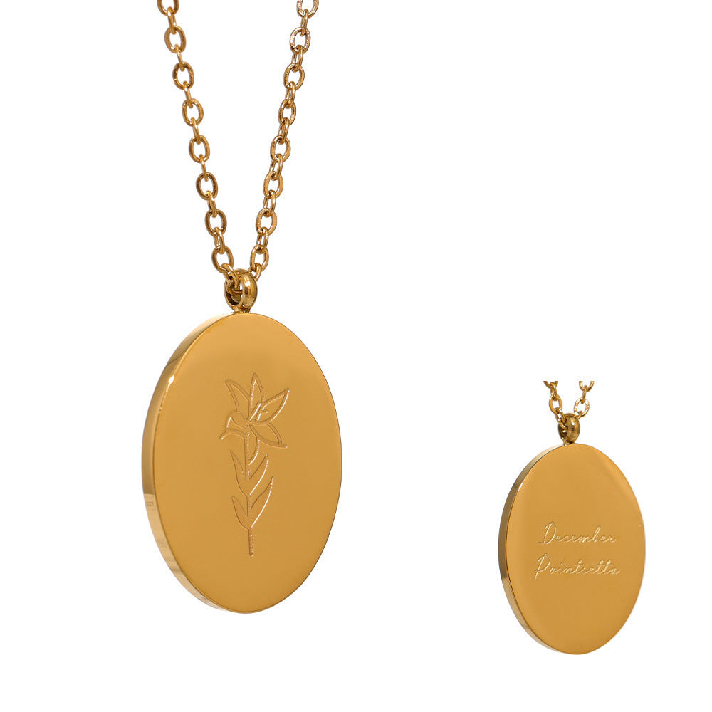 Daisy Necklace — with Flower of Birth pendant
