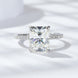 Florence Engagement Ring - 4carat Moissanite central stone and Pavé Band