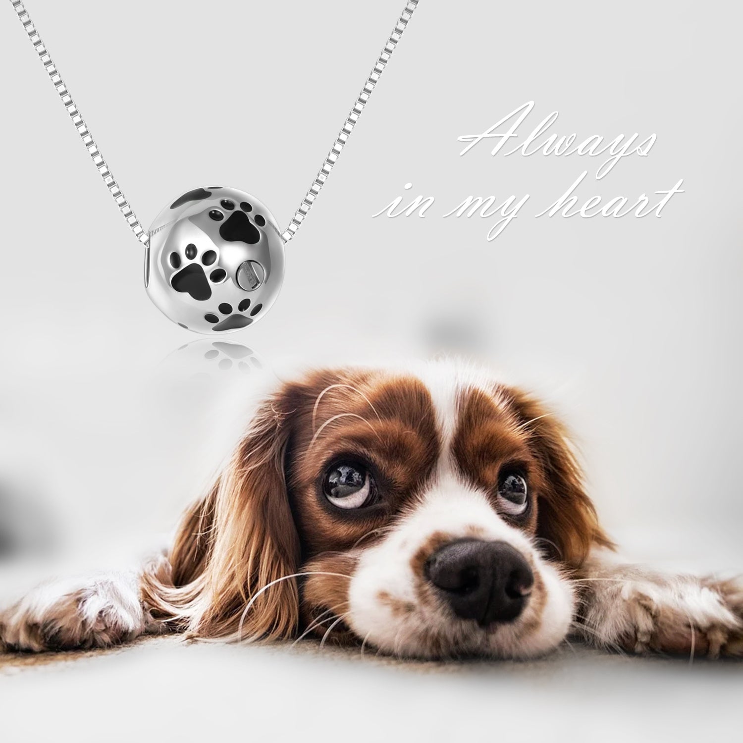 Max Memorial Necklace Dog Urn (S925 Silver)