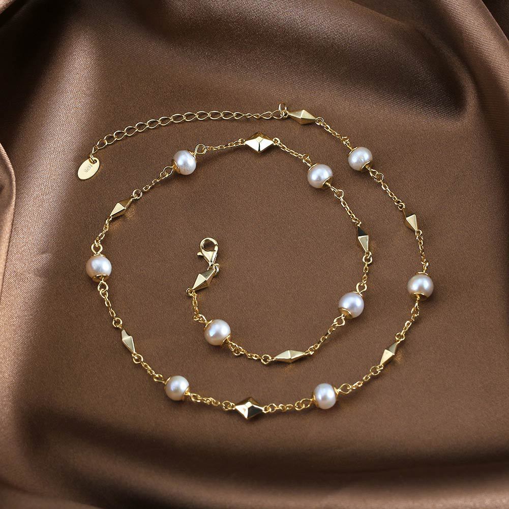 Maisie Necklace - Natural Freshwater Baroque Pearls